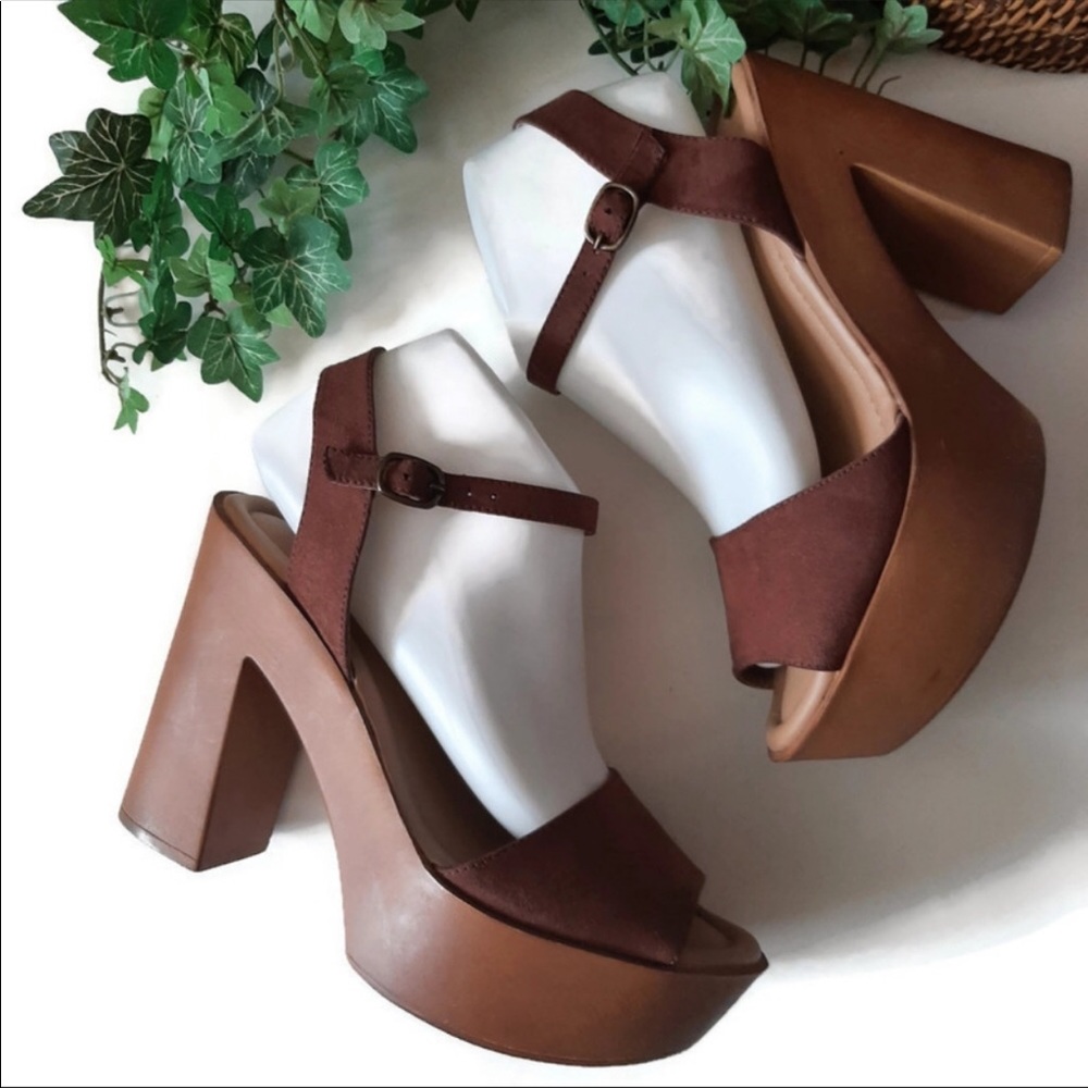 Torrid wood platform heels